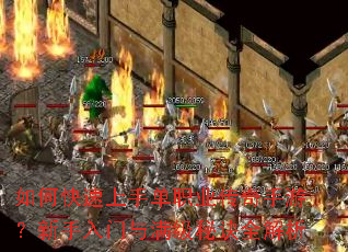 如何快速上手单职业传奇手游?新手入门与满级秘诀全解析 如何快速上手单职业传奇手游?新手入门与满级秘诀全解析