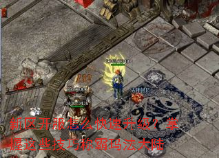 新区开服怎么快速升级?掌握这些技巧称霸玛法大陆 新区开服怎么快速升级?掌握这些技巧称霸玛法大陆