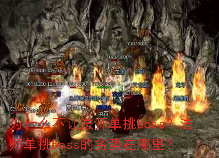 Ϊʲô���÷�ʦ����boss����ʦ����boss�����������