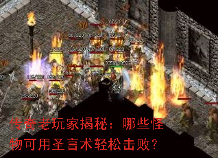 传奇老玩家揭秘:哪些怪物可用圣言术轻松击败? 传奇老玩家揭秘:哪些怪物可用圣言术轻松击败?
