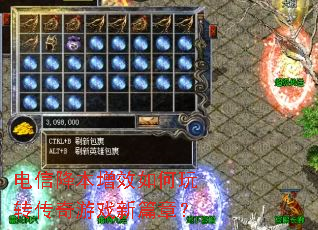 电信降本增效如何玩转传奇游戏新篇章? 电信降本增效如何玩转传奇游戏新篇章?
